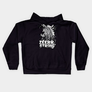 Zebra Art Inspirations Kids Hoodie